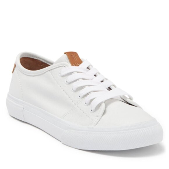 new  FRYE White GENUINE Leather Gia Sneakers 593S0 - Picture 2 of 8